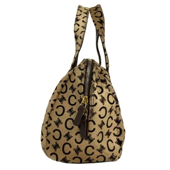 Celine Handbag C Macadam Pattern Light Brown Dark - Picture 2 of 11